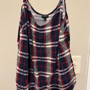 Torrid Navy and Red Plaid Camisole